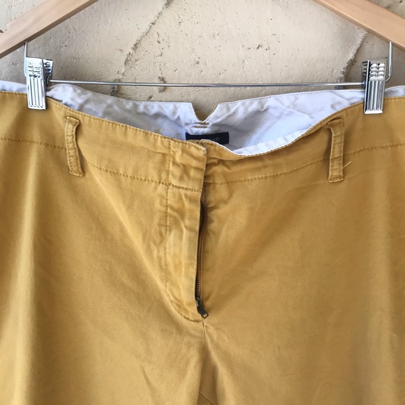 Mustard Cropped Chinos Plus Size Lands End - Picture 3 of 9